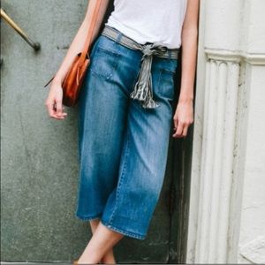 Madewell Wide Leg Cropped Jeans